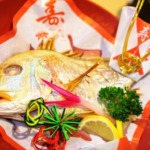初節句の祝い膳の鯛