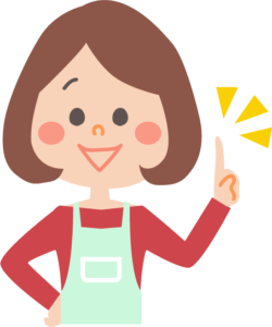 料理上手なママのイラスト