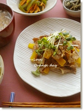 豚肉とたくあんの炒め物
