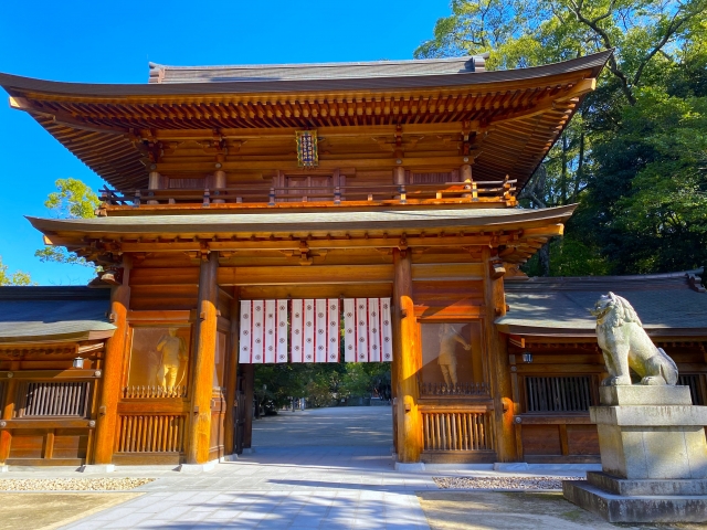 愛媛・大山祇神社（大三島宮）の「神門」
