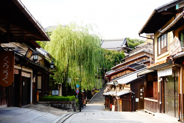 京都の古い町並み