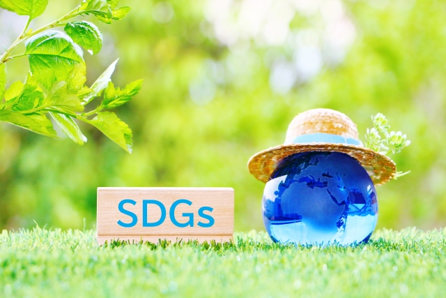 SDGs 地球と麦わら帽子