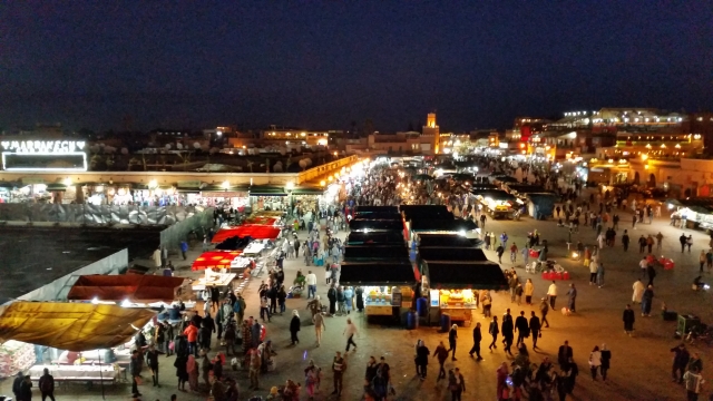 モロッコの世界遺産フナ市場